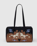 Medium Nylon Bowler Bag - Sale - Western Appliqué