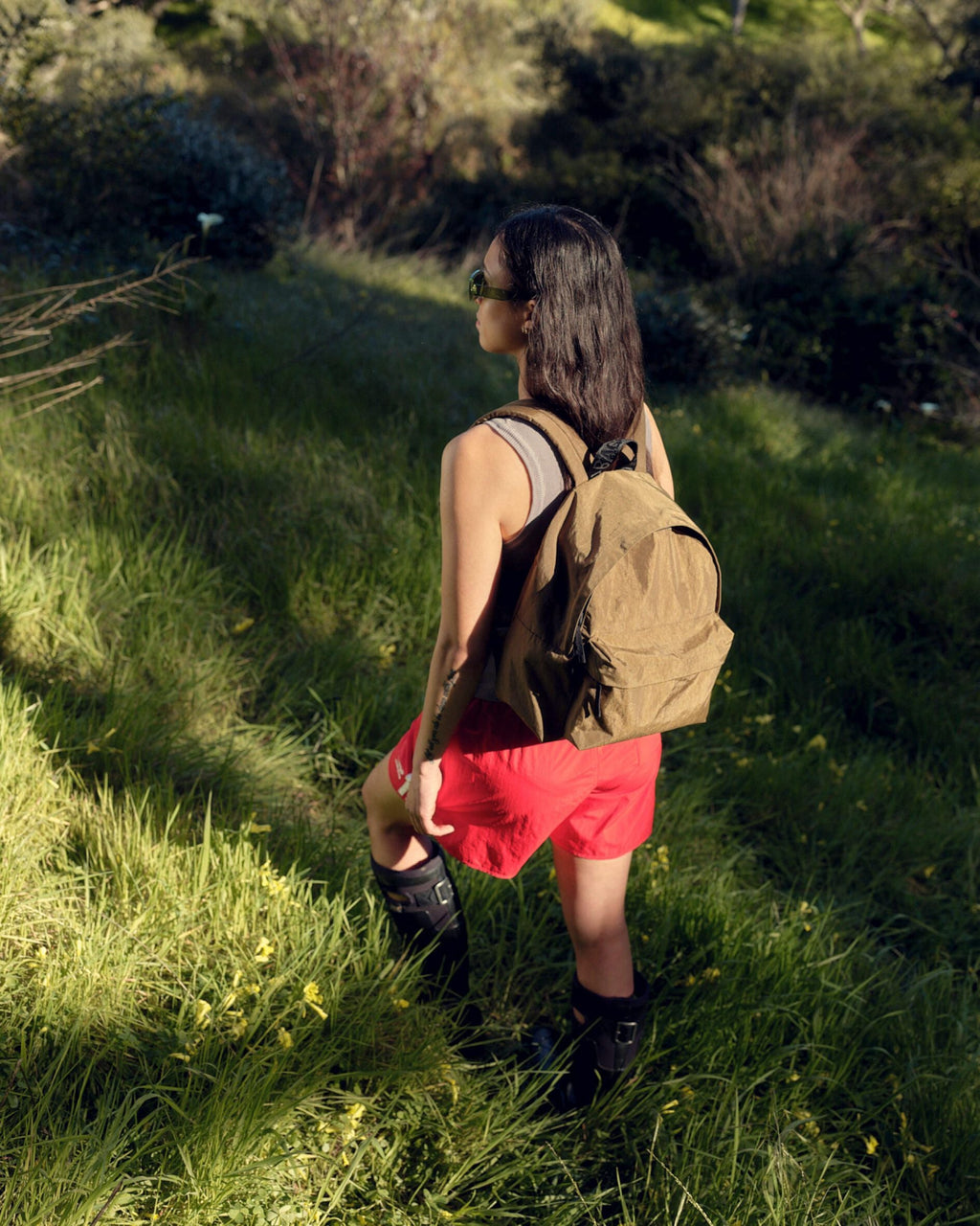 Medium Nylon Backpack in Candy Apple - Comfortable Daily Carry