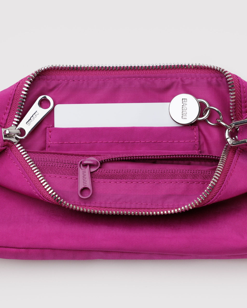 Nylon Pochette - Sale in Deep Fuchsia - Hands Free Everyday Carry