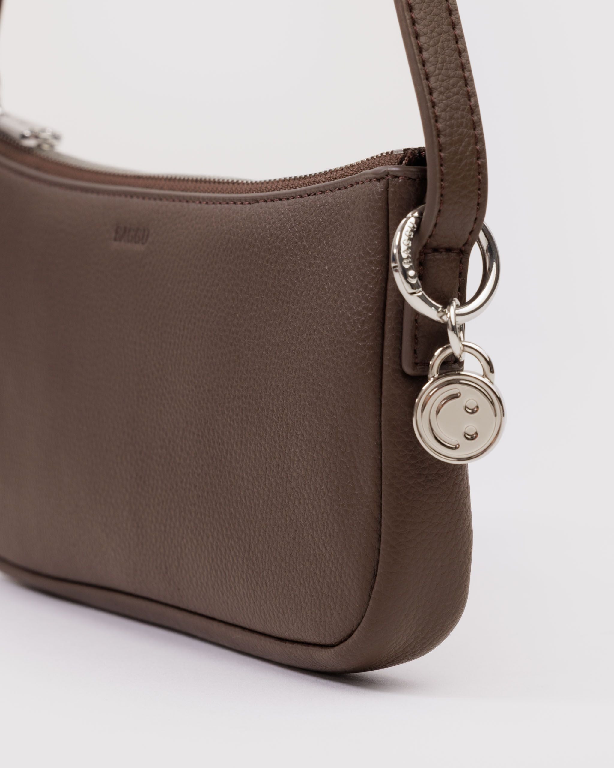 Recycled Leather Pochette in Brown - Hands Free Everyday Carry